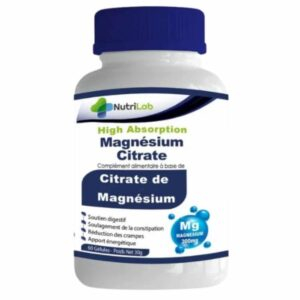 Nutrilab Citrate De Magnesium Soutien Digestif 300mg 60 Gelules