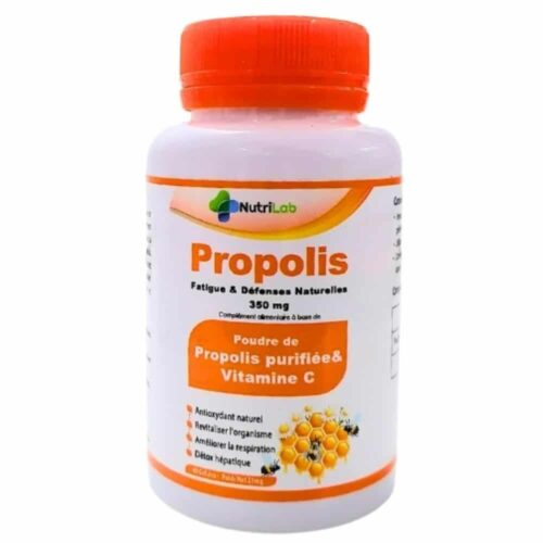 Nutrilab Poudre De Propolis Purifie Et Vitamine C 350mg 30 Gelules