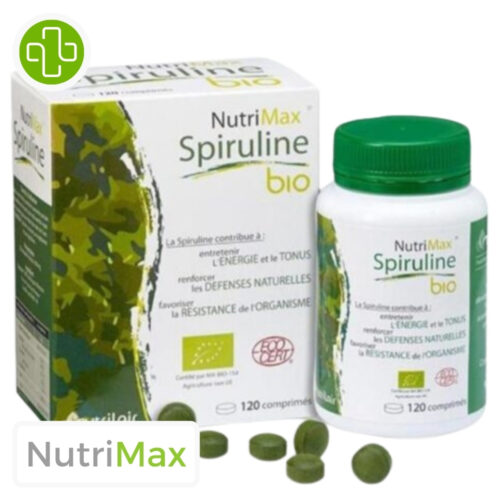 Nutrilair Nutrimax Spiruline Bio - 120 Comprimés (60g)