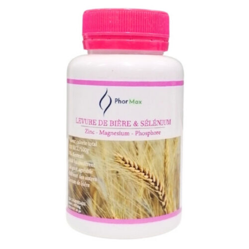 PhorMax Levure de Bière et Sélénium Zinc, Magnésium et Phosphore - 120 Comprimés