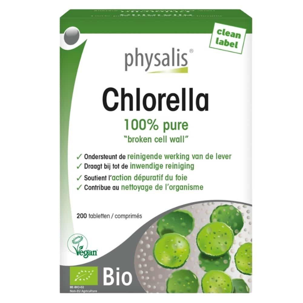 Physalis Chlorella 100 Pure Action Du Foie 200 Comprimes