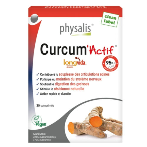 Physalis Curcuma Actif Articulation et Système Nerveux - 30 Comprimés
