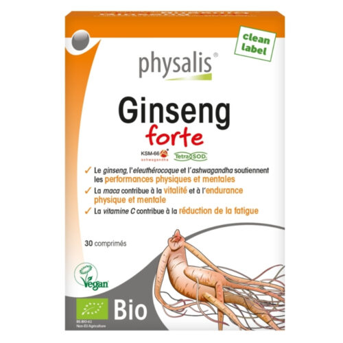 Physalis Ginseng Forte Performances Physiques et Mentales - 30 comprimés