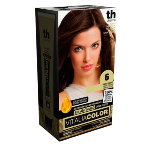 TH-Pharma Vitalia Color Coloration Capillaire sans Ammoniac - TH-Pharma N 6.0 - Blond Foncé