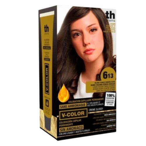 TH-Pharma Vitalia Color Coloration Capillaire sans Ammoniac - TH-Pharma N 6.13 - Blond Foncé Cendré Doré