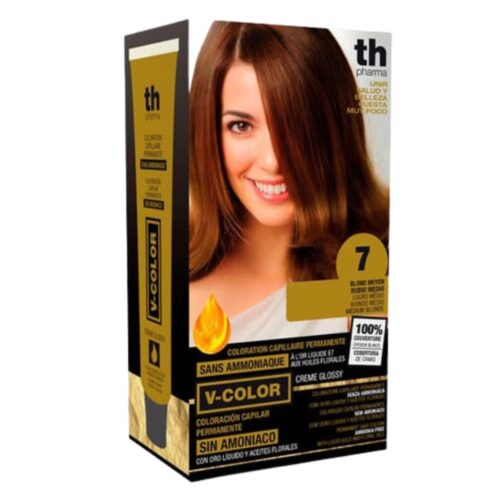 TH-Pharma Vitalia Color Coloration Capillaire sans Ammoniac - TH-Pharma N 7.0 - Blond Moyen