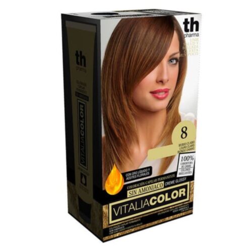 TH-Pharma Vitalia Color Coloration Capillaire sans Ammoniac - TH-Pharma N 8.0 - Blond Clair