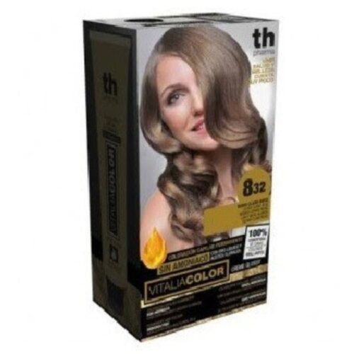 TH-Pharma Vitalia Color Coloration Capillaire sans Ammoniac - TH-Pharma N 8.32 - Blond Clair Beige