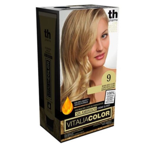 TH-Pharma Vitalia Color Coloration Capillaire sans Ammoniac - TH-Pharma N 9.0 - Blond Très Clair