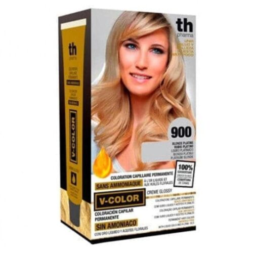 TH-Pharma Vitalia Color Coloration Capillaire sans Ammoniac - TH-Pharma N 900.0 - Blond Platine