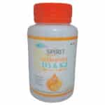🕒 Spirit Pharma Vitamines D3 et K2 200UI et 3000UI Renforcement Dentition, Os et Muscles - 60 Capsules