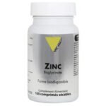 Vitall+ Zinc Bisglycinate Forme Biodisponible - 100 Comprimés