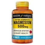 Mason Natural Magnésium 500mg Système Nerveux et du Cœur - 100 Comprimés