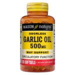 Mason Natural Huile d'Ail 500mg Fonction Circulatoire - 100 Gélules