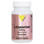 Vitall+ L-Carnitine 250mg Acide Aminé Forme Libre - 50 Gélules