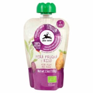 Alce Nero Puree Pore Prune Et Riz Bio 100g