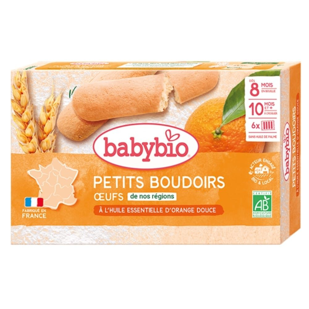 Babybio Petits Boudoirs Oeufs 8mois Bio 2x130g