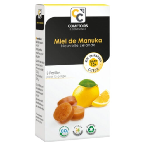 Comptoirs et Compagnies Miel de Manuka IAA 10+ Pastilles pour la Gorge - 8u