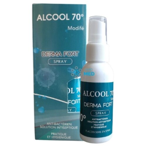 Derma-Fort Alcool 70° Spray Antibactérien Antiseptique - 50ml
