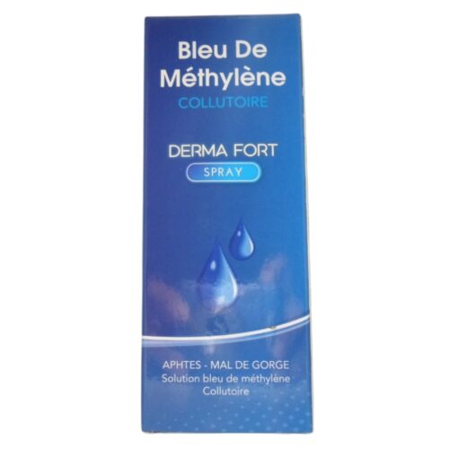 Derma-Fort Bleu de Méthylène Spray Aphtes et Mal de Gorge - 50ml