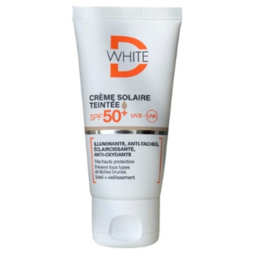 Dermalliance D-WHITE Crème Solaire Teinte Medium Spf50+ – 50ml