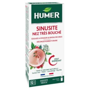 Humer Sinusite Nez Tres Bouche Soulage La Douleur Decongestionne Et Draine Spray 15ml