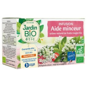 Jardin Bio Infusion Aide Minceur Arome Fruits Rouges Bio 20u