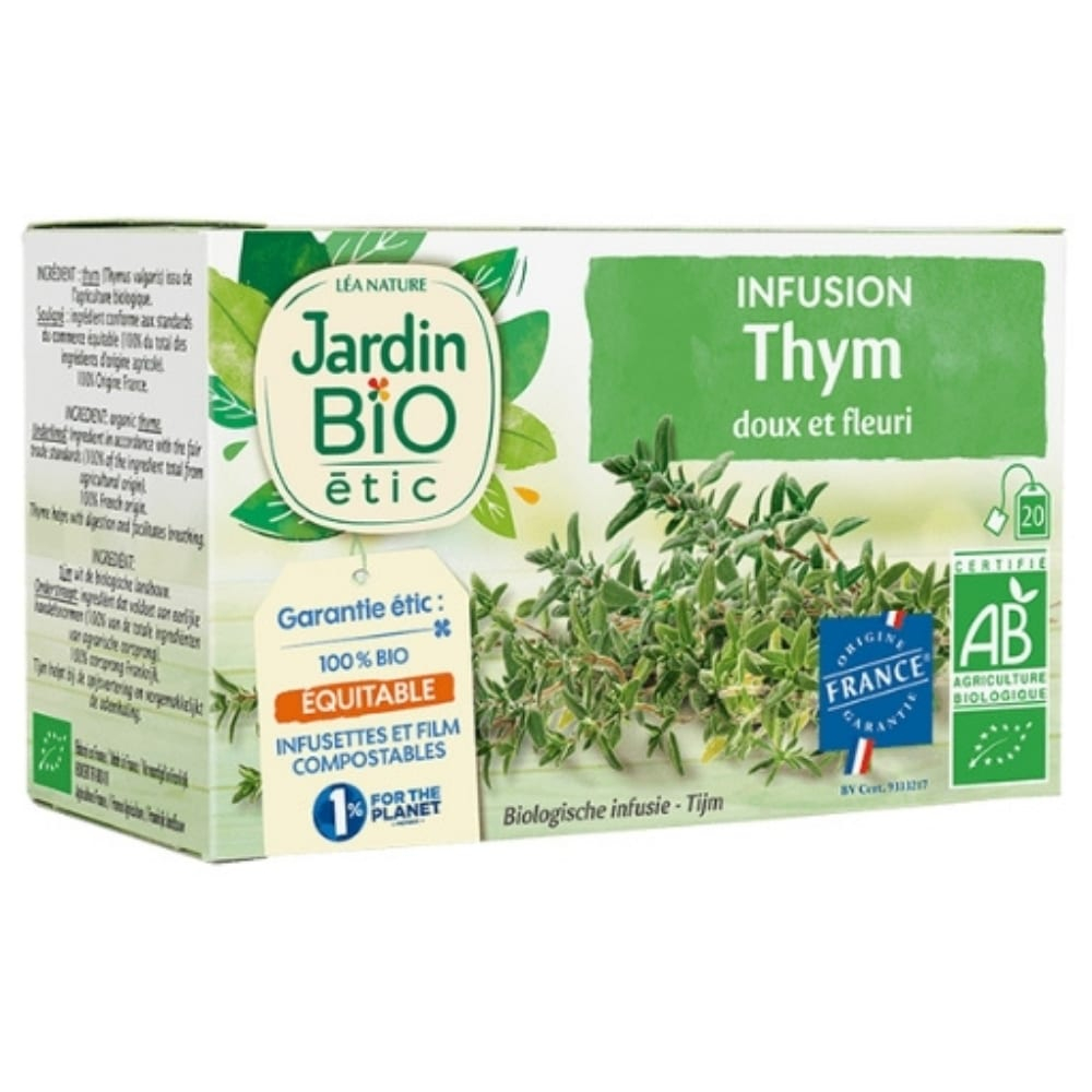 JARDIN BIO - Infusion Thym Doux Et Fleuri Bio - 20u 