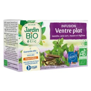 Jardin Bio Infusion Ventre Plat Menthe Anis Vert Mauve Et Reglisse Bio 20u