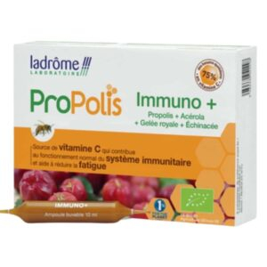 Ladrome Propolis Immuno Acerola Gelee Royale Et Echinacee Ampoules Bio 20u