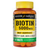 Mason Natural Biotine 5000mcg Cheveux, Ongles et Peau - 60 Comprimés