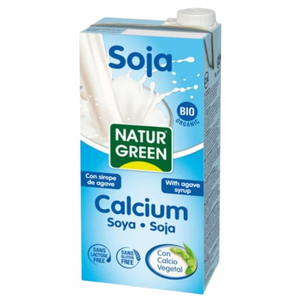 Natur Green Boisson Au Soja Et Caclium Sirop D Agave Bio 1l