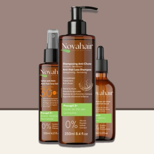 🎁 OFFRE 🎁 Novahair Pack Anti-Chute (Shampooing, Lotion et Huile Précieuse)