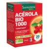 Santarôme Bio Acérola 1000 Tonifiant 180mg de Vitamine C Goût Fruits Rouges - 20 Comprimés