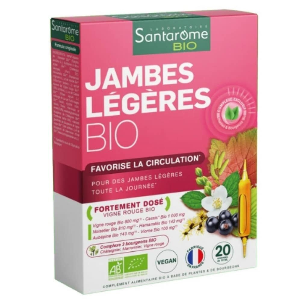 Santarome Bio Jambes Legeres Favorise La Circulation Ampoules 20u