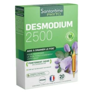 Santarome Phyto Desmodium 2500 Draine Le Foie Ampoules 20u
