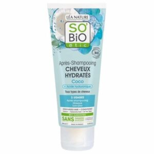 So Bio Apres Shampoing Cheveux Hydrates Coco Et Acide Hyaluronique Bio 200ml