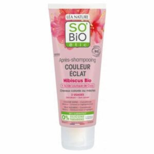 So Bio Apres Shampoing Couleur Eclat Hibiscus Bio Et Acide Laurique De Coco Bio 200ml