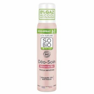 So Bio Deo Soin Deodorant Eco Spray Amande Anti Traces Peau Sensible 24h Bio 100ml