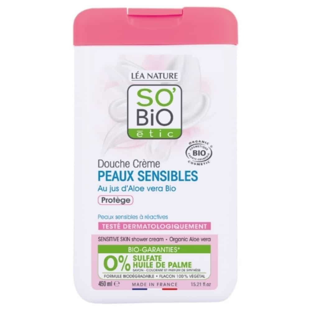 So Bio Douche Creme Peau Sensible Jus D Aloe Vera Protege Bio 450ml