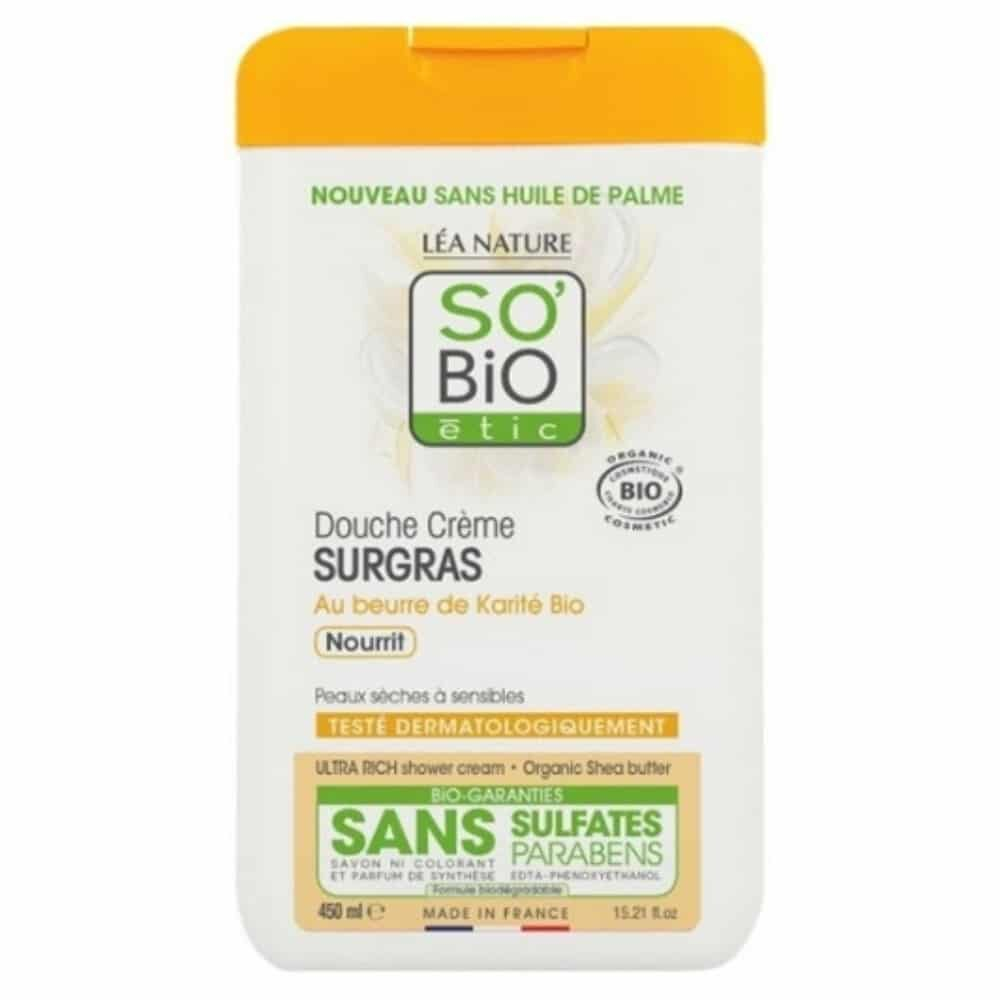 So Bio Douche Creme Surgras A L Huile De Karite Nourrit Bio 450ml