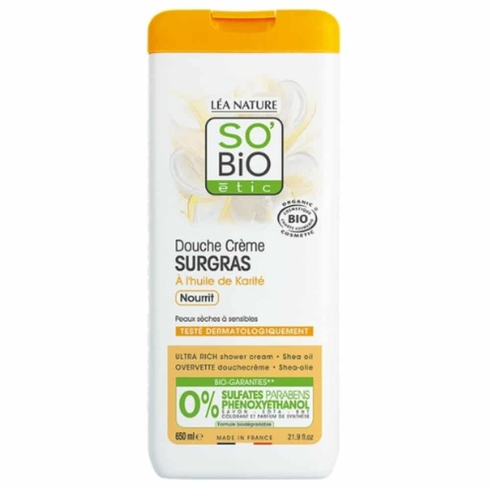 So Bio Douche Creme Surgras A L Huile De Karite Nourrit Bio 650ml