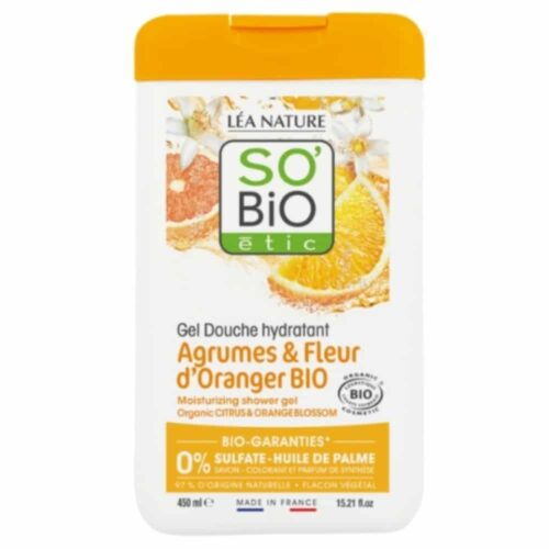 So Bio Gel Douche Hydratant Agrumes Et Fleur D Oranger Bio 450ml