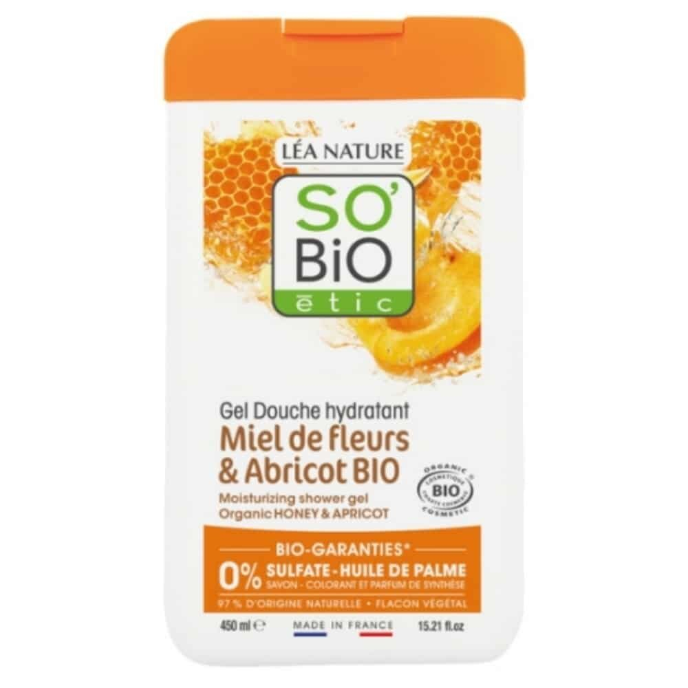 So Bio Gel Douche Hydratant Miel De Fleurs Et Abricot Bio 450ml