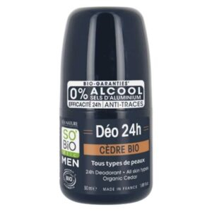 So Bio Men Deo Soin Deodorant 24h Cedre Bio 50ml