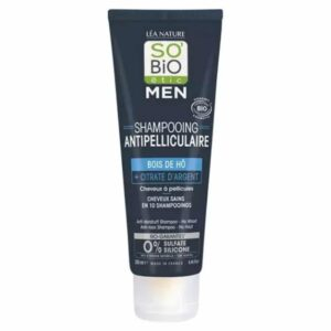 So Bio Men Shampoing Antipelliculaire Bois De Ho Et Citrate D Argent Bio 250ml