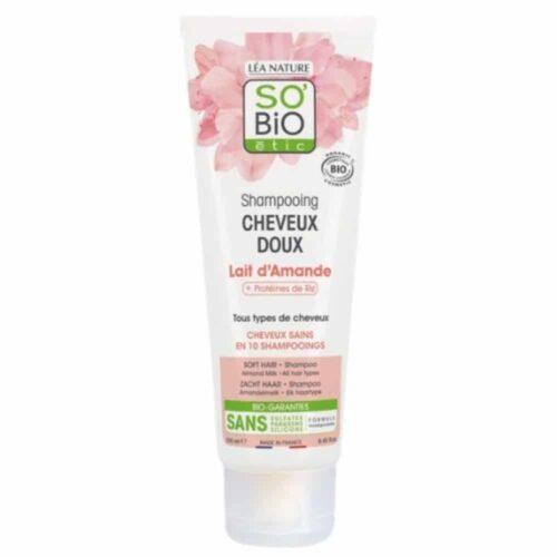 So Bio Shampoing Cheveux Doux Lait D Amande Et Proteines De Riz Bio 250ml