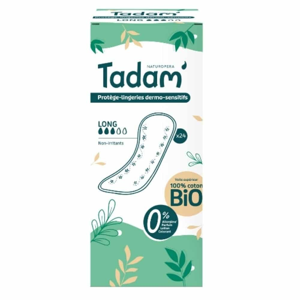 Tadam Protege Lingerie Dermo Sensitifs Non Irritantes Bio Long 24u