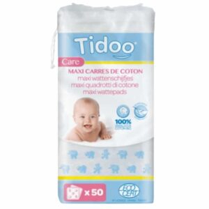 Tidoo Care Maxi Carres De Coton Bio 50u
