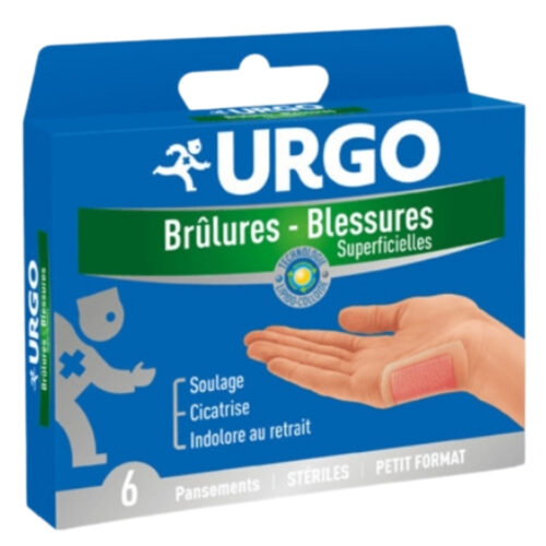 Urgo Pansement Brûlures et Blessures Superficielles Petit Format – 6u